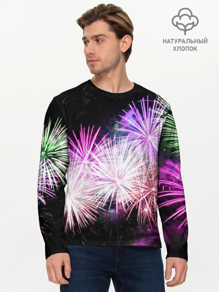 Мужской лонгслив базовый / Салют