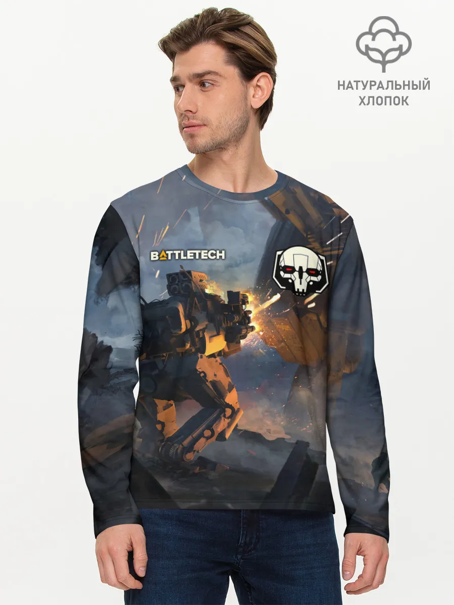 Мужской лонгслив базовый / Battletech warrior