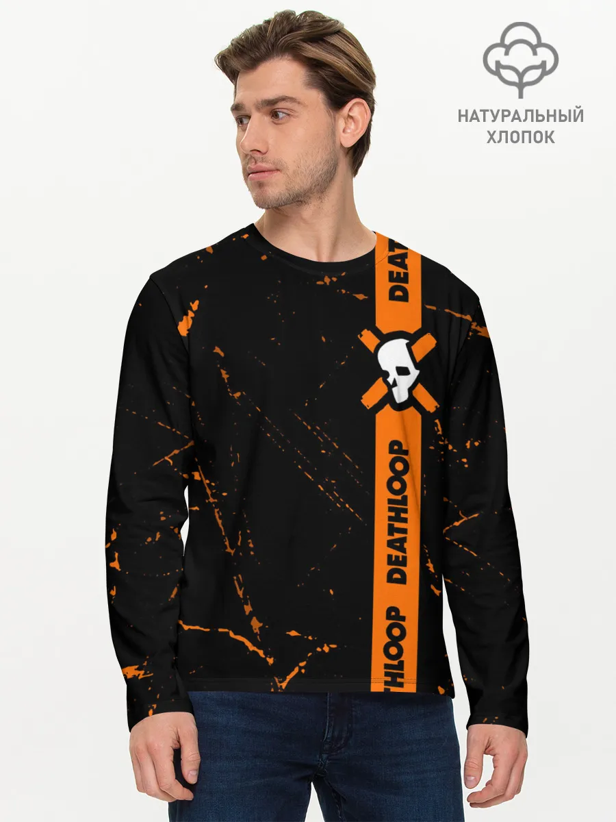 Мужской лонгслив базовый / Deathloop - Grunge