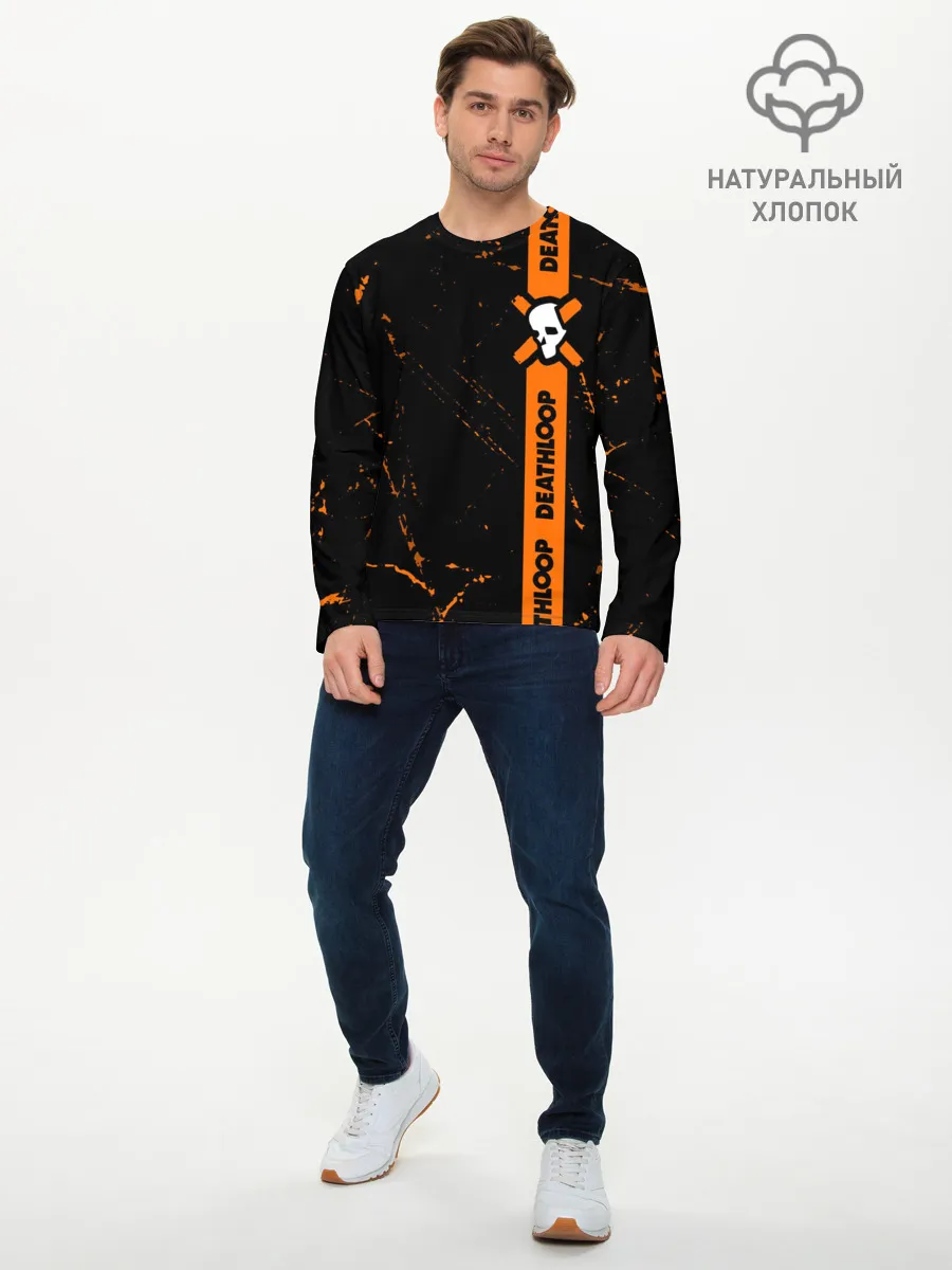 Мужской лонгслив базовый / Deathloop - Grunge