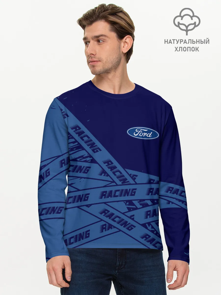 Мужской лонгслив базовый / Форд - Racing