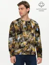 Мужской лонгслив базовый / Пчёлы