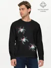 Мужской лонгслив базовый / ПАУКИ ГЛИТЧ / GLITCH SPIDERS