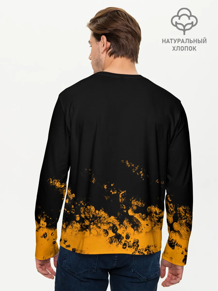 Мужской лонгслив базовый / Аста с мечом Чёрный клевер