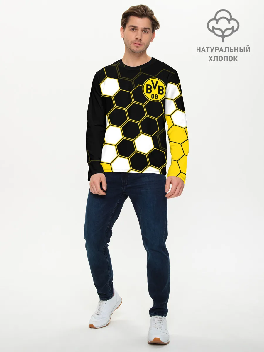 Мужской лонгслив базовый / ФК БОРУССИЯ / FC BORUSSIA