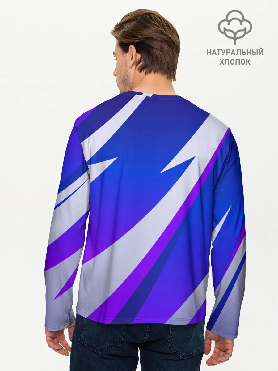 Мужской лонгслив базовый / SPORT STYLE BLUE