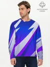 Мужской лонгслив базовый / SPORT STYLE BLUE