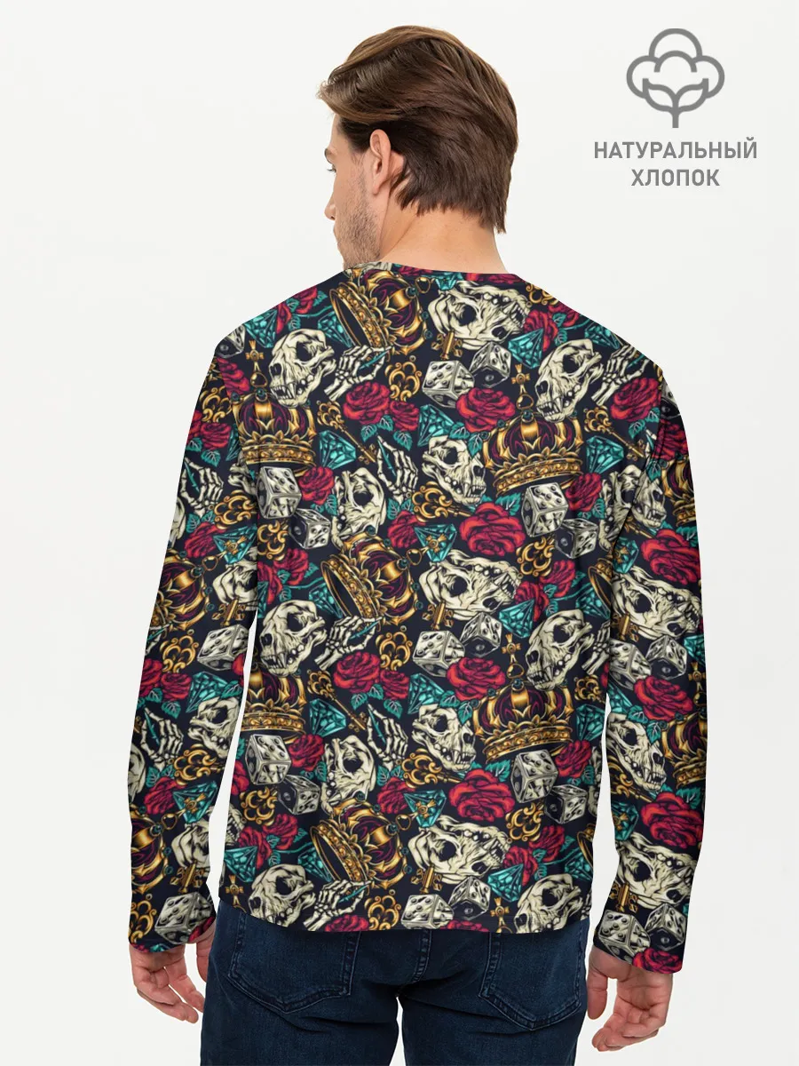 Мужской лонгслив базовый / Царские мотивы