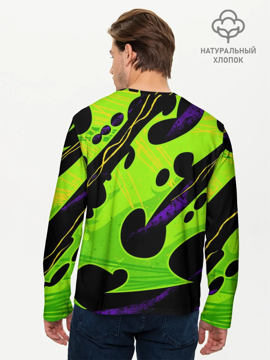 Мужской лонгслив базовый / КИСЛОТНАЯ ОРГАНИКА | НЕОНОВАЯ