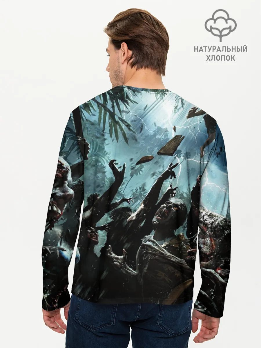 Мужской лонгслив базовый / Кровожадные зомби | Zombie