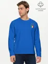 Мужской лонгслив базовый / форма сборной Италии