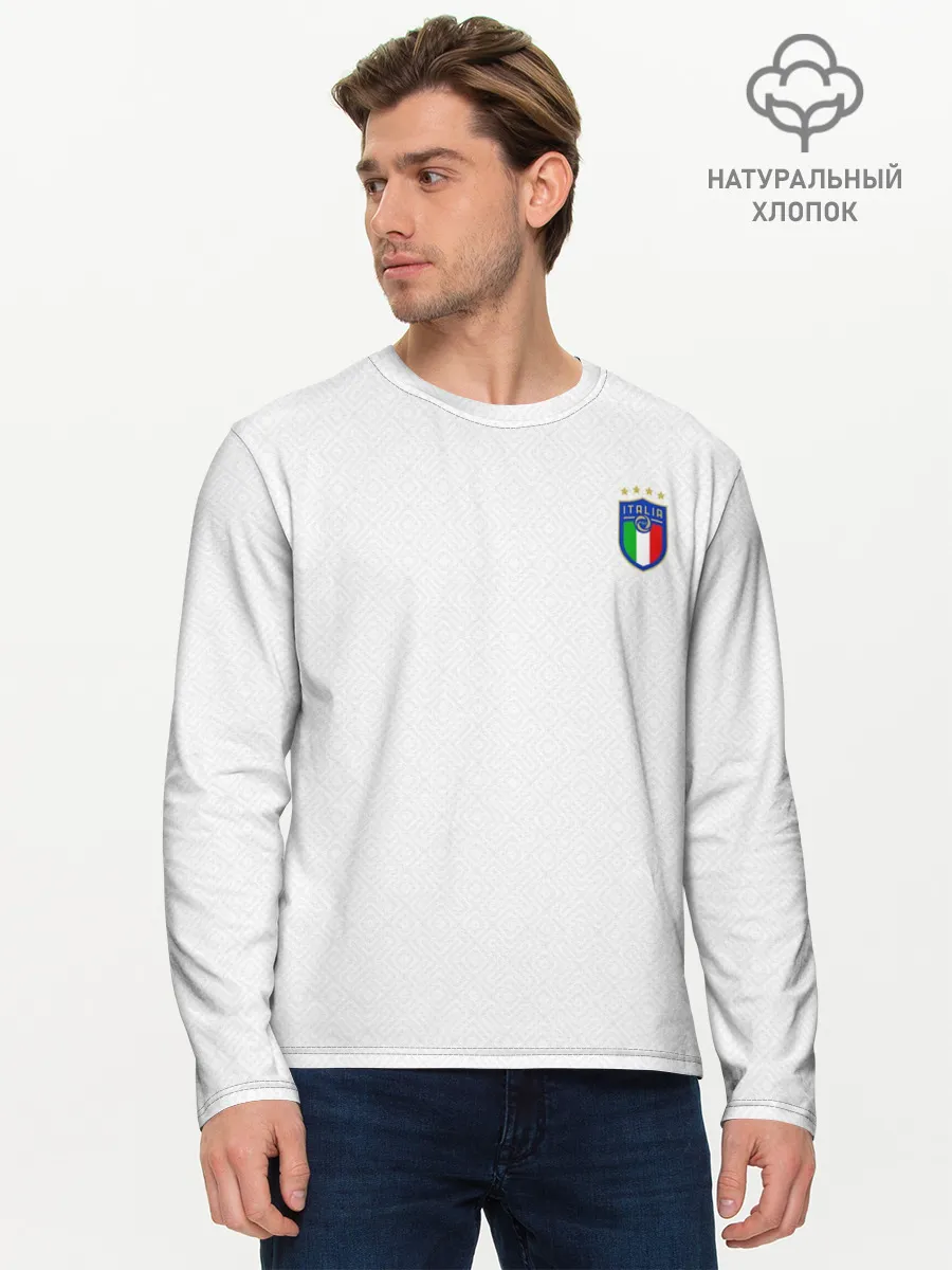 Мужской лонгслив базовый / сборная Италии