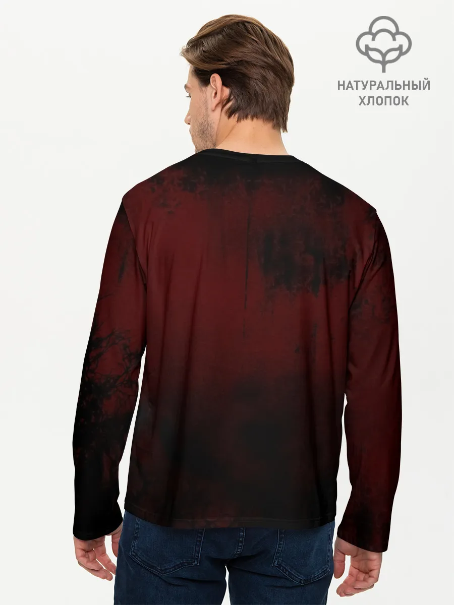 Мужской лонгслив базовый / Аста с книгой магии и демон