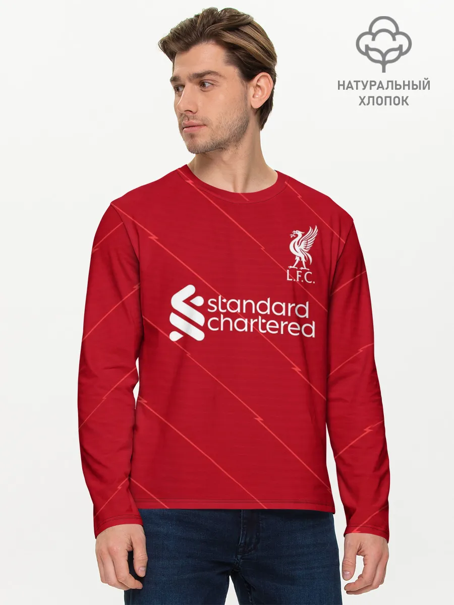 Мужской лонгслив базовый / Жота Ливерпуль форма 2021/2022