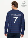 Мужской лонгслив базовый / Гризман футболист Франция