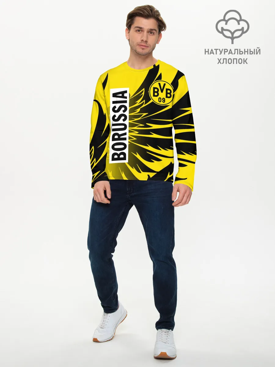 Мужской лонгслив базовый / ФК БОРУССИЯ / FC BORUSSIA