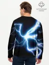 Мужской лонгслив базовый / Чёрный клевер удар молнии