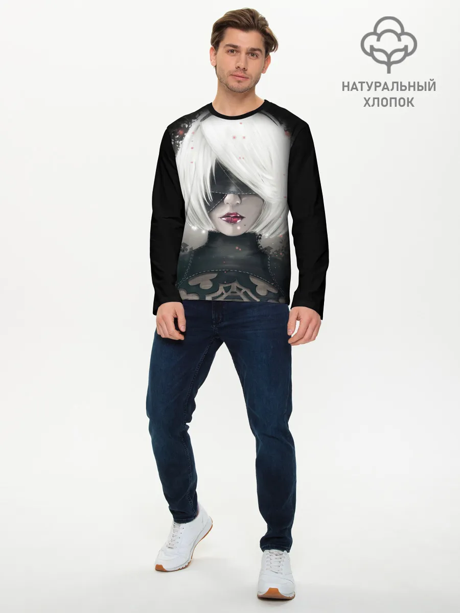 Мужской лонгслив базовый / YoRHa | Nier