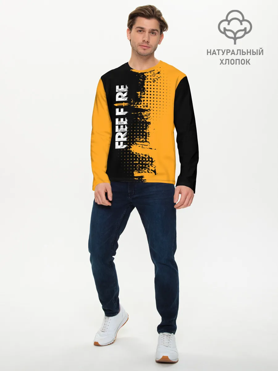 Мужской лонгслив базовый / Free Fire ? Фри Фаер.