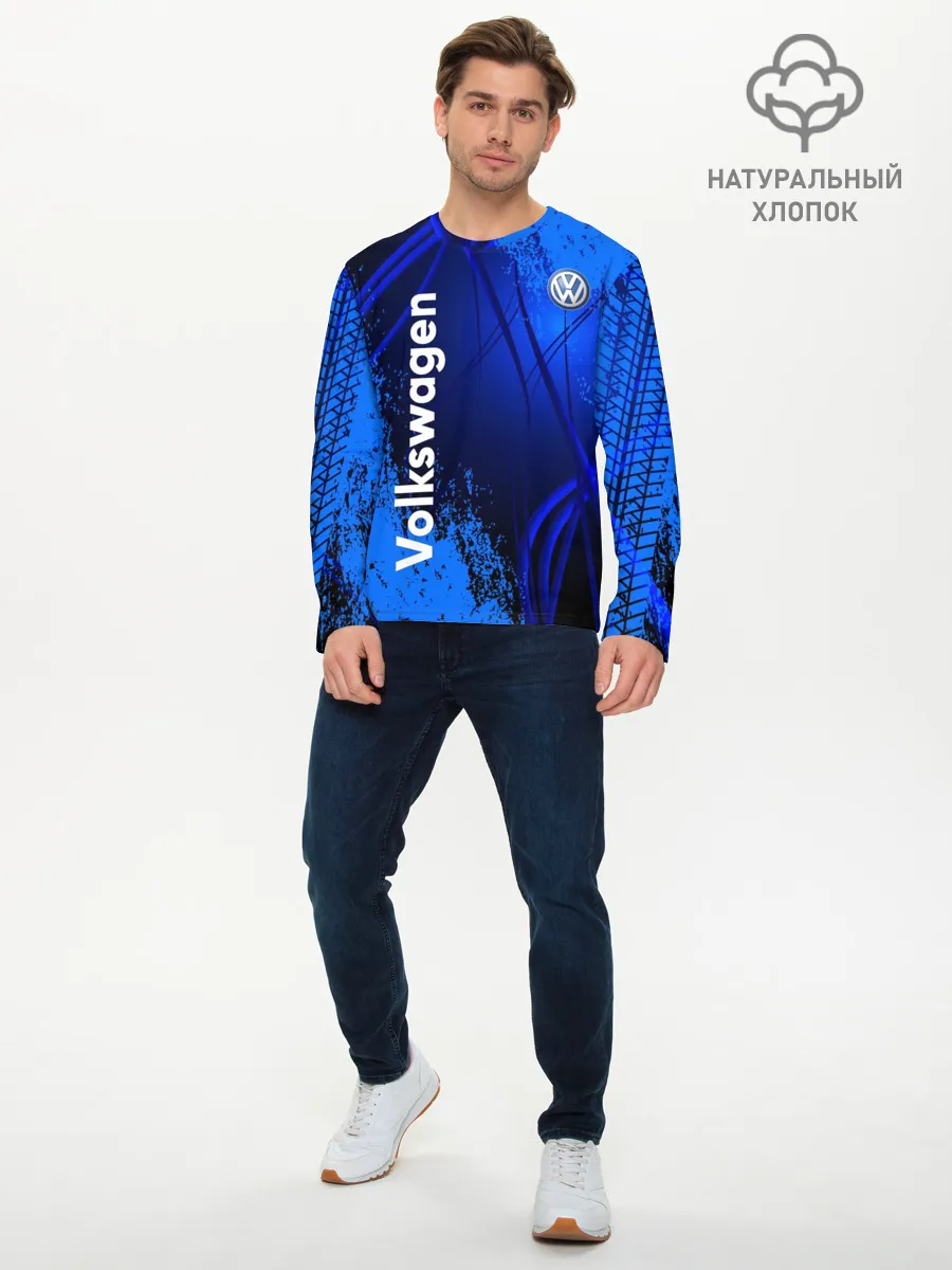 Мужской лонгслив базовый / Volkswagen