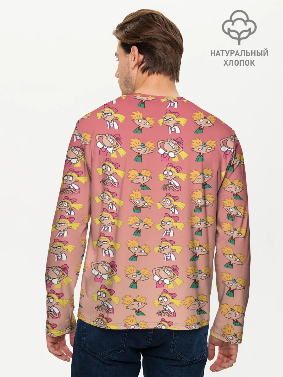 Мужской лонгслив базовый / Арнольд и Хельга