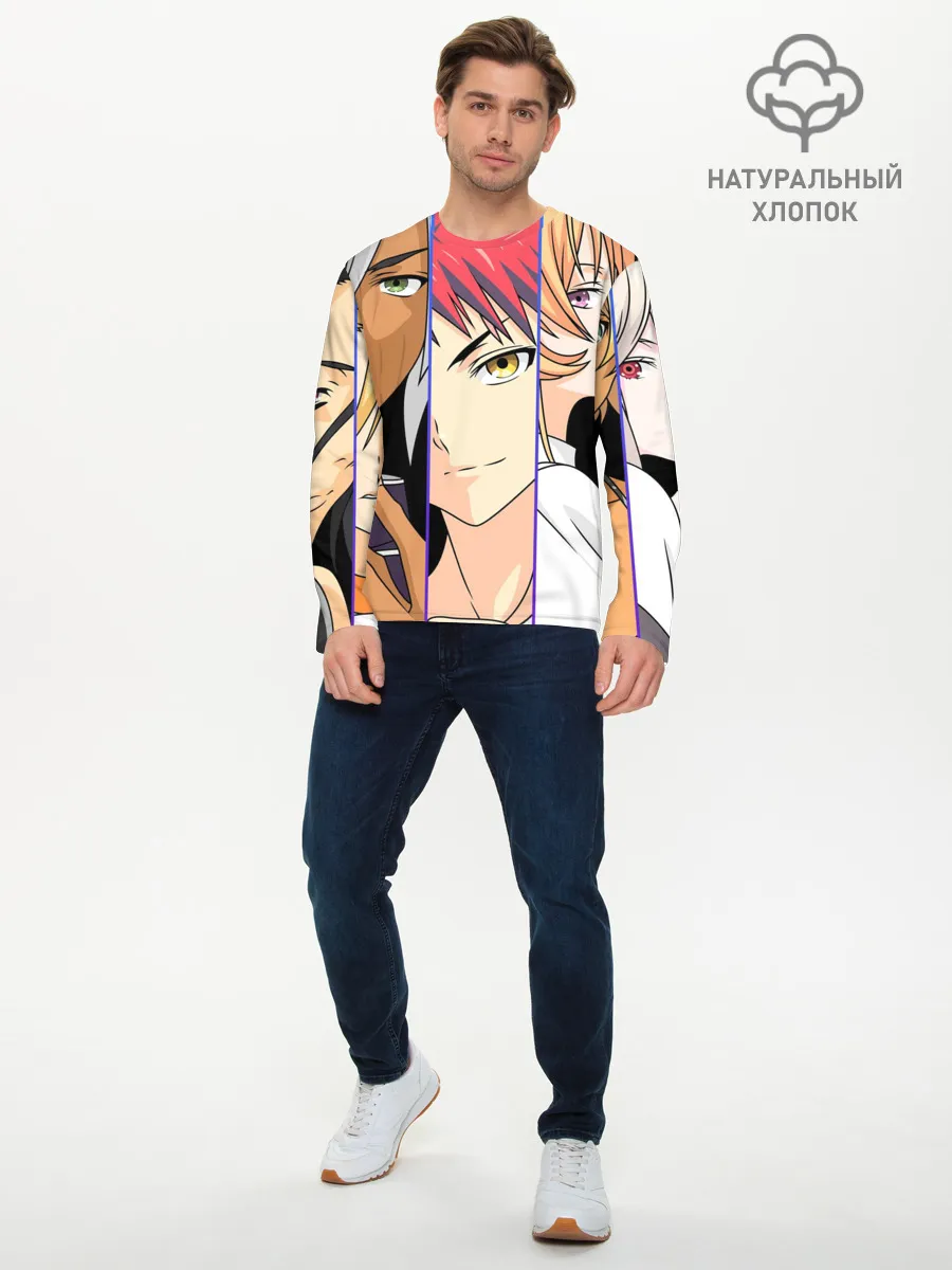 Мужской лонгслив базовый / Кулинарные друзья