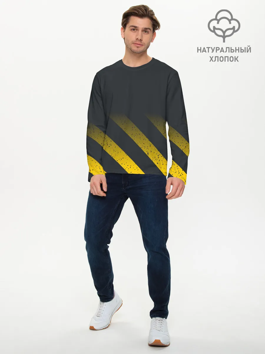 Мужской лонгслив базовый / Black