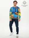 Мужской лонгслив базовый / На глубине | Рыбки | Пляжная