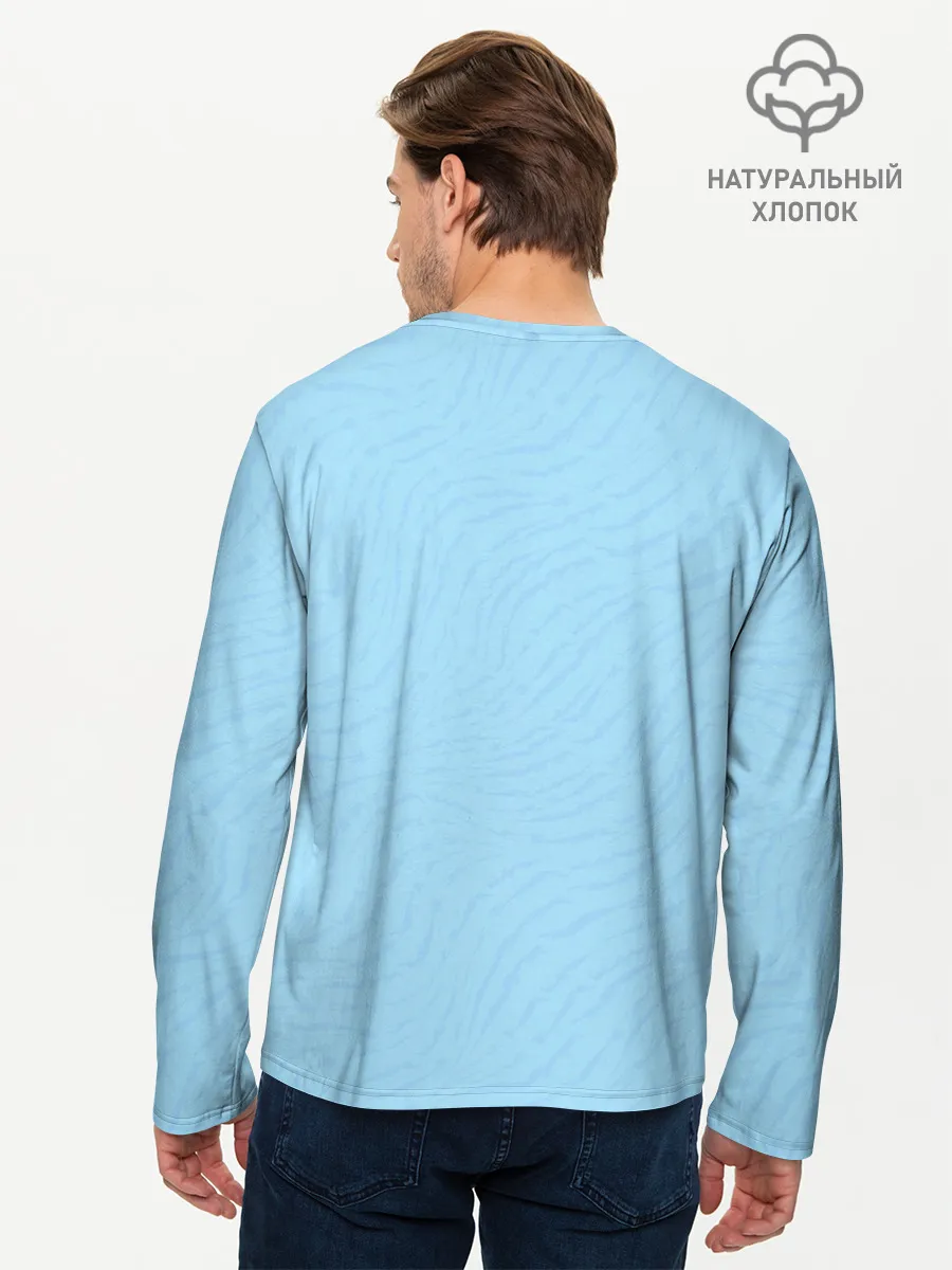 Мужской лонгслив базовый / Акула bite