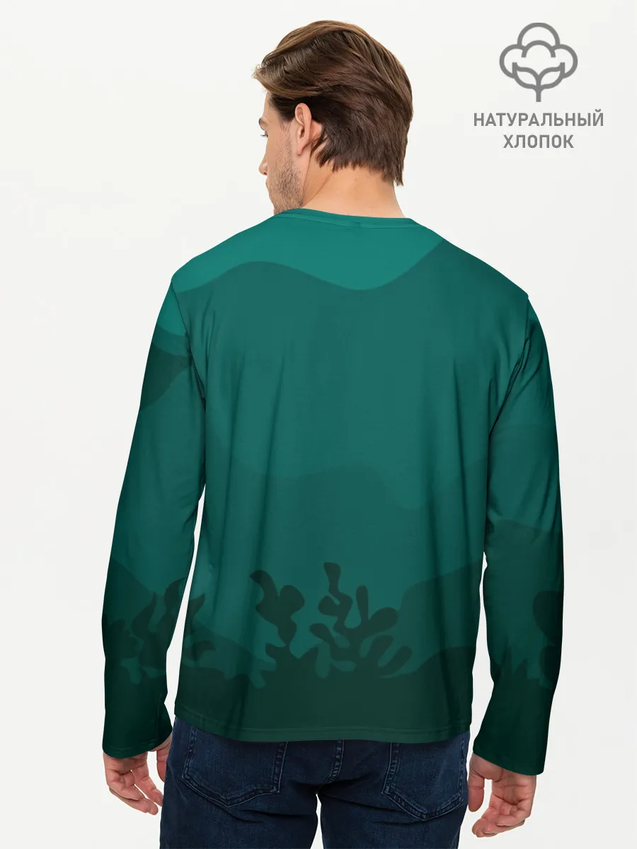 Мужской лонгслив базовый / Русалка