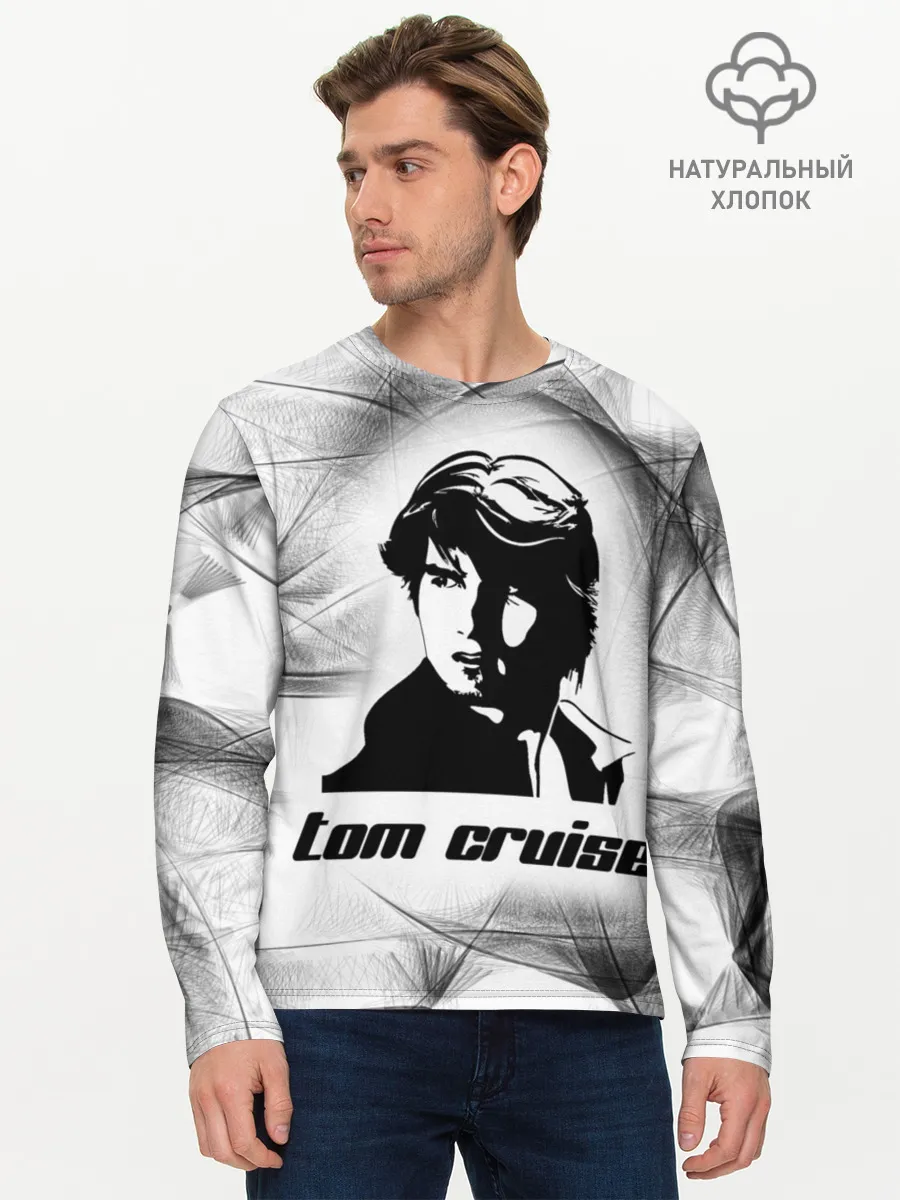 Мужской лонгслив базовый / Tom Cruise