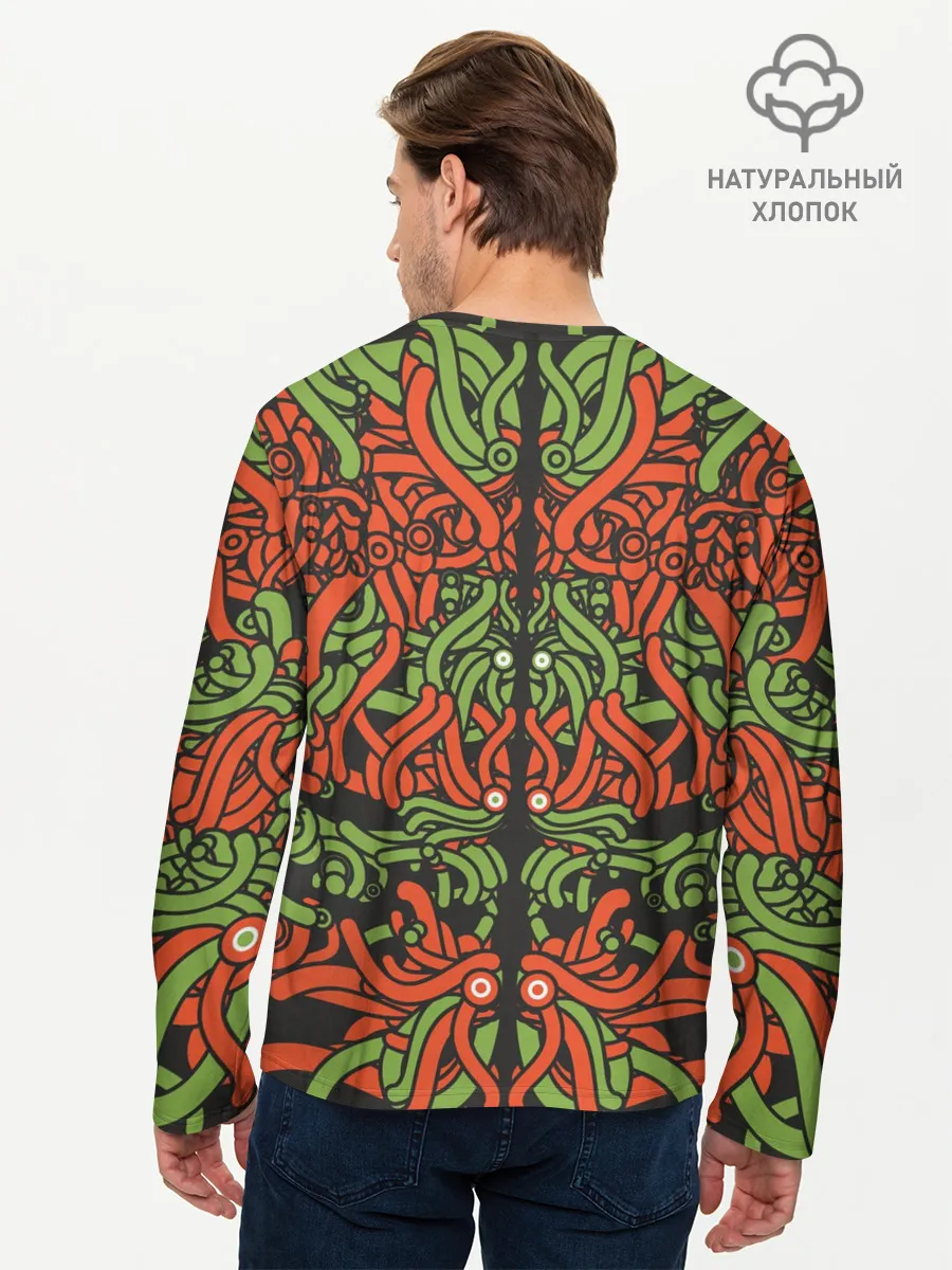 Мужской лонгслив базовый / Щупальца пришельца