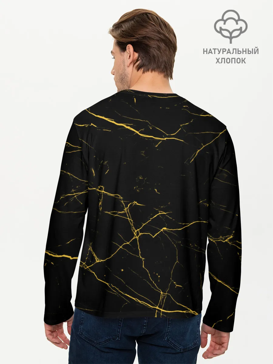 Мужской лонгслив базовый / Чёрный клевер Черный Аста