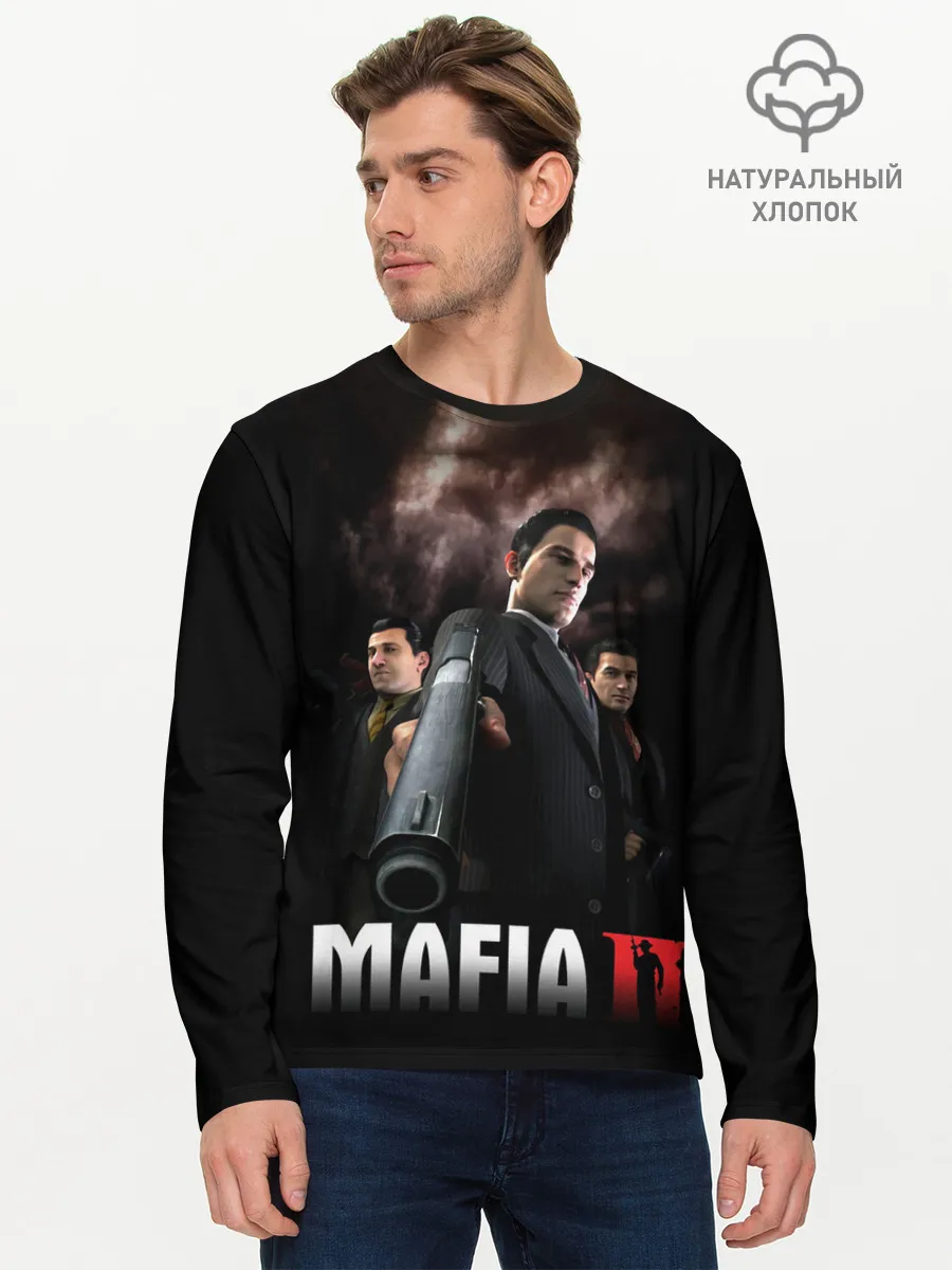 Мужской лонгслив базовый / Мафиозное братство