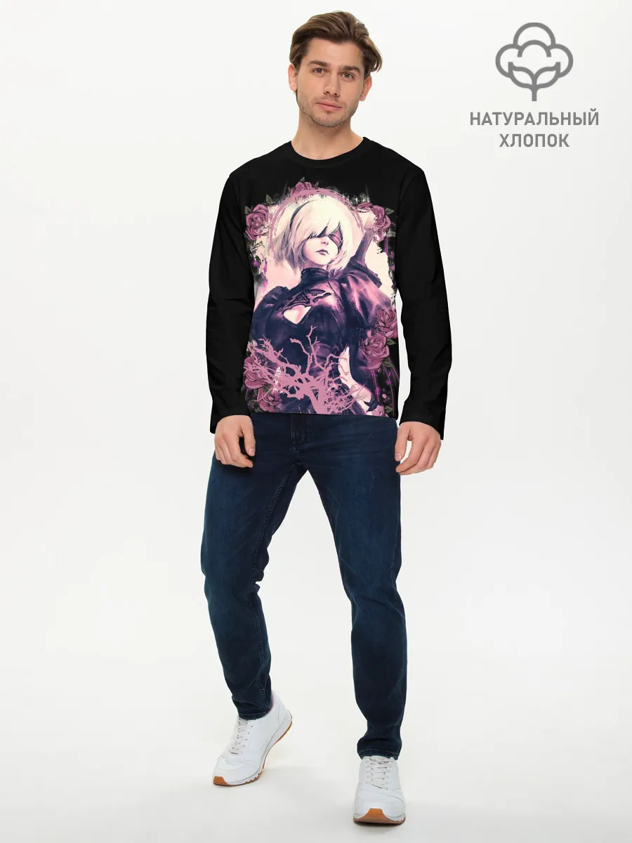Мужской лонгслив базовый / 2B | ROSES