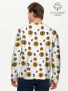 Мужской лонгслив базовый / Узор и биткоина | Pattern