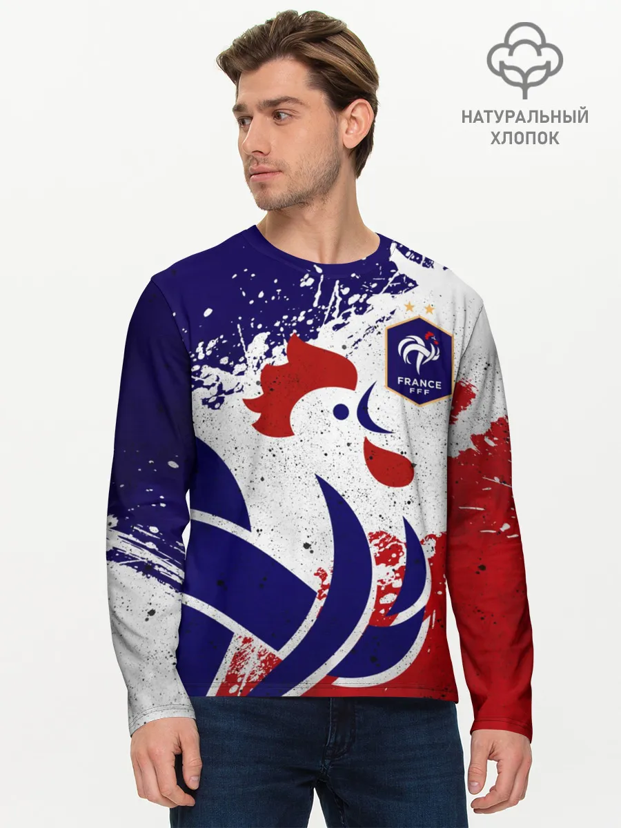 Мужской лонгслив базовый / Сборная Франции
