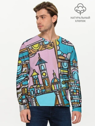 Мужской лонгслив базовый / Римские каникулы