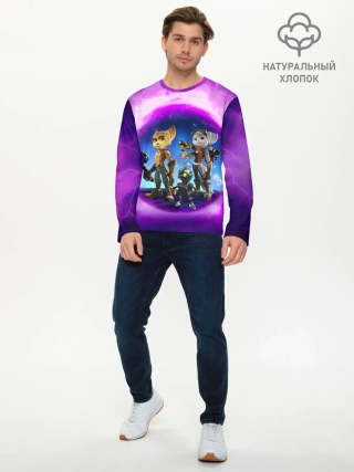 Мужской лонгслив базовый / Ratchet & Clank 2 Rift Apart