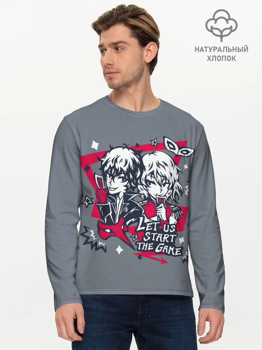 Мужской лонгслив базовый / Начнём игру