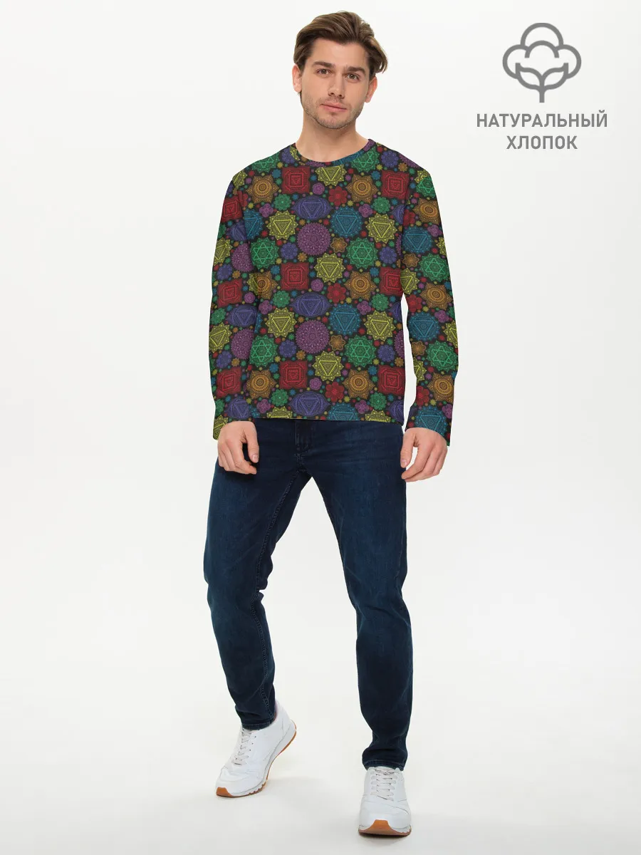 Мужской лонгслив базовый / Чакры