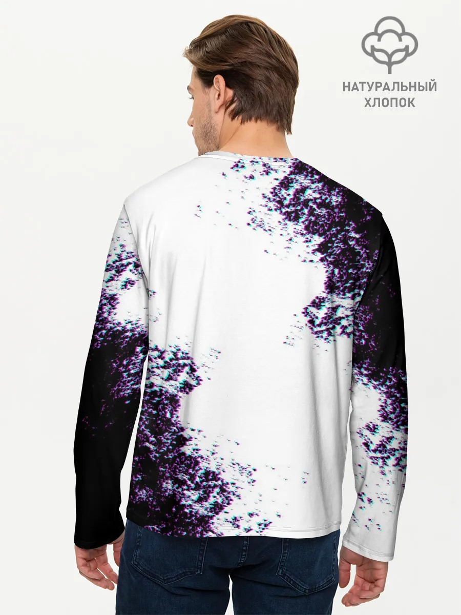 Мужской лонгслив базовый / THE WITCHER GLITCH / ГЛИТЧ