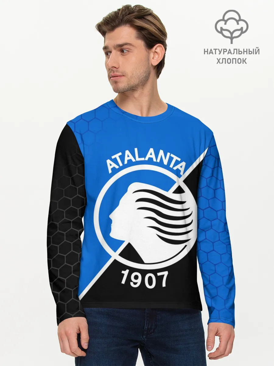 Мужской лонгслив базовый / FC ATALANTA / ФК АТАЛАНТА