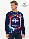 Мужской лонгслив базовый / Сборная Франции