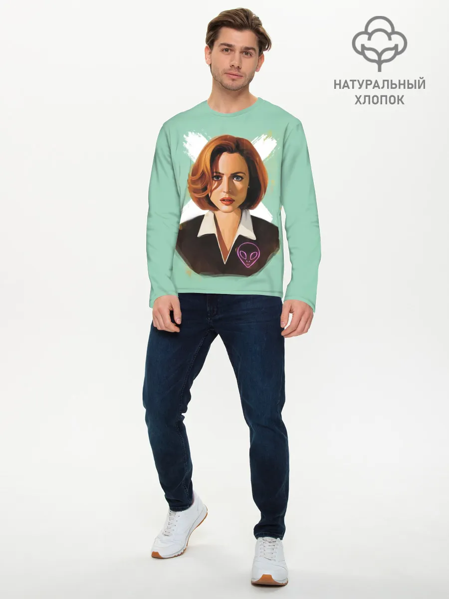 Мужской лонгслив базовый / Дана Скалли