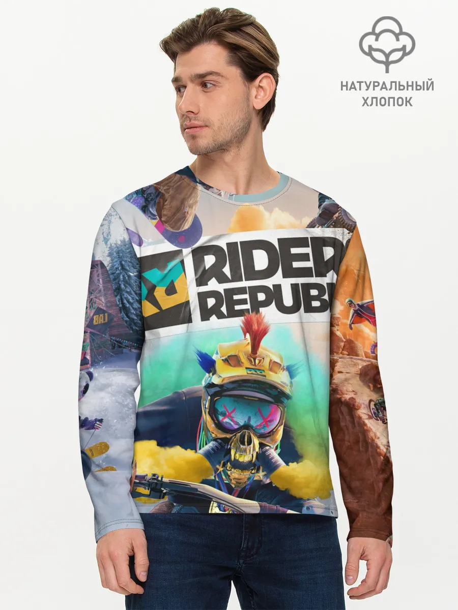 Мужской лонгслив базовый / Riders Republic