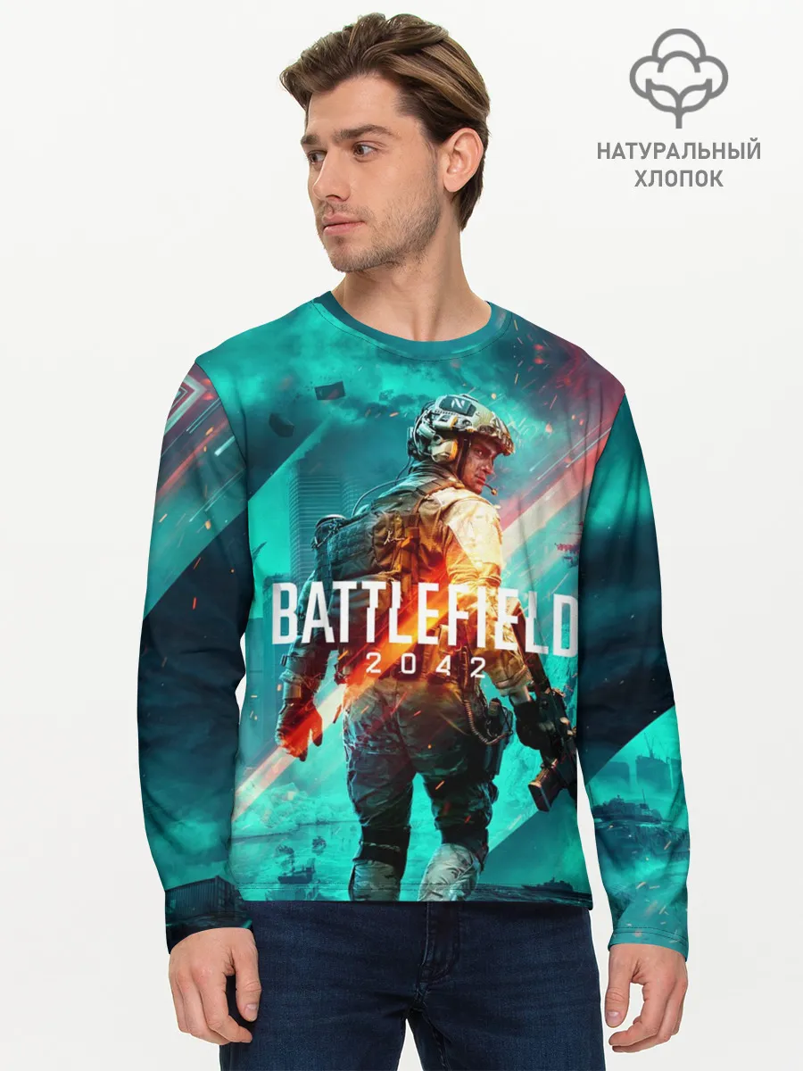 Мужской лонгслив базовый / Battlefield 2042