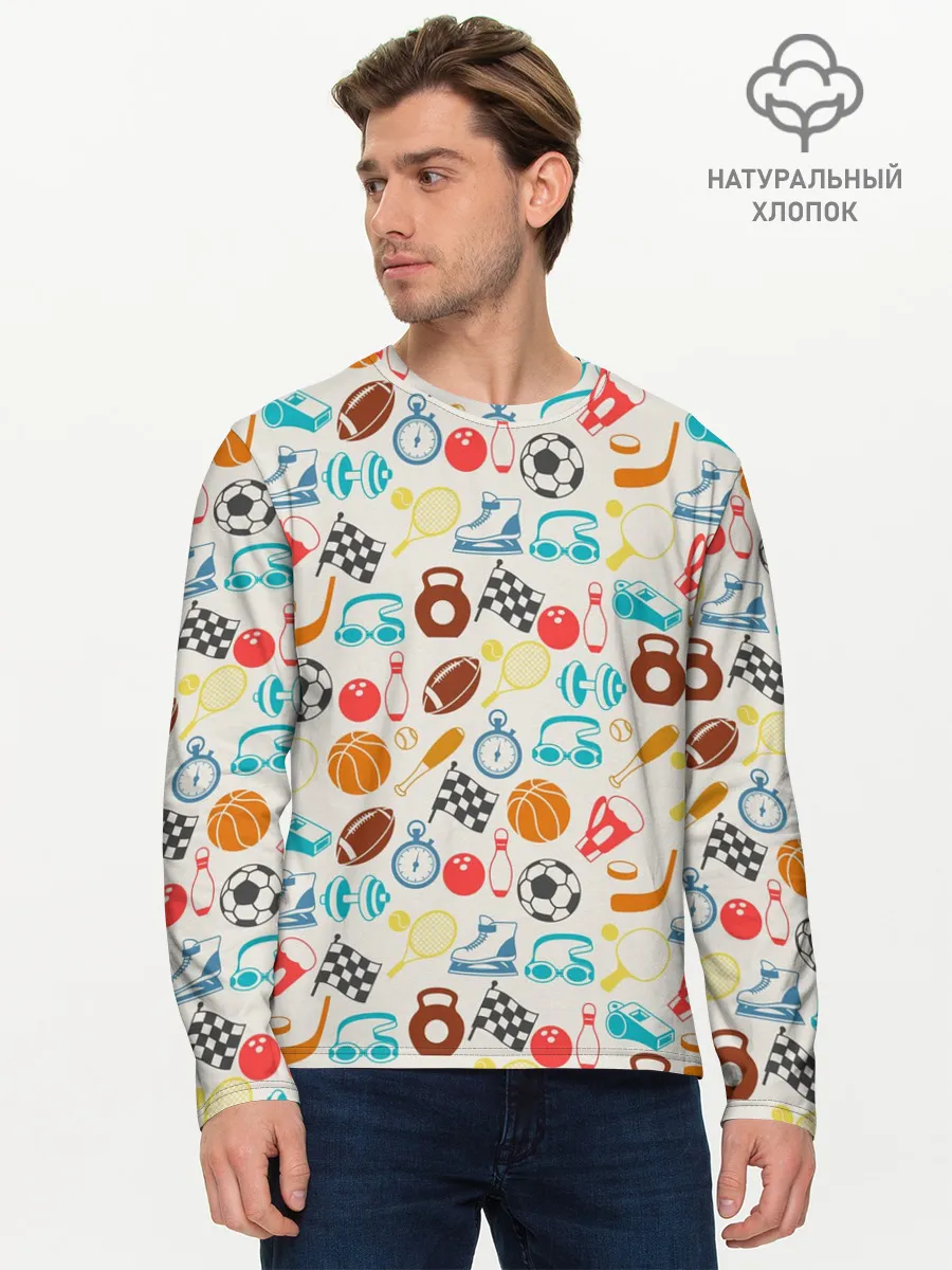 Мужской лонгслив базовый / Спорт