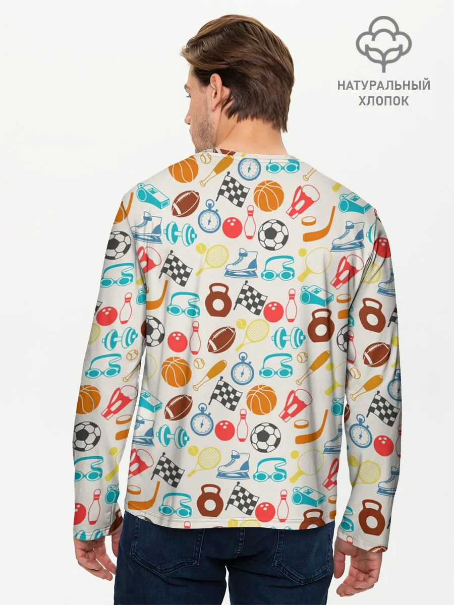 Мужской лонгслив базовый / Спорт