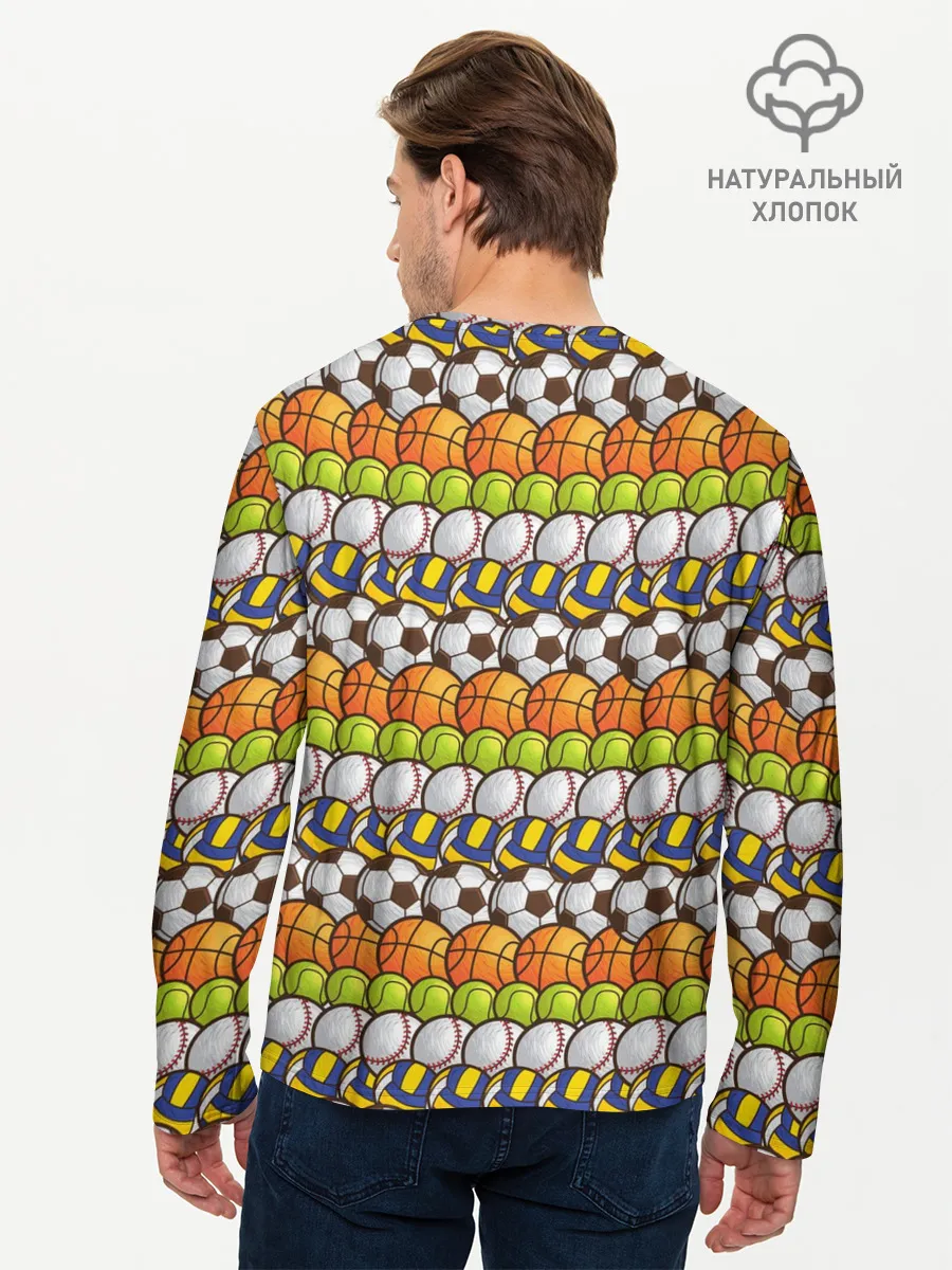 Мужской лонгслив базовый / Спорт с мячом